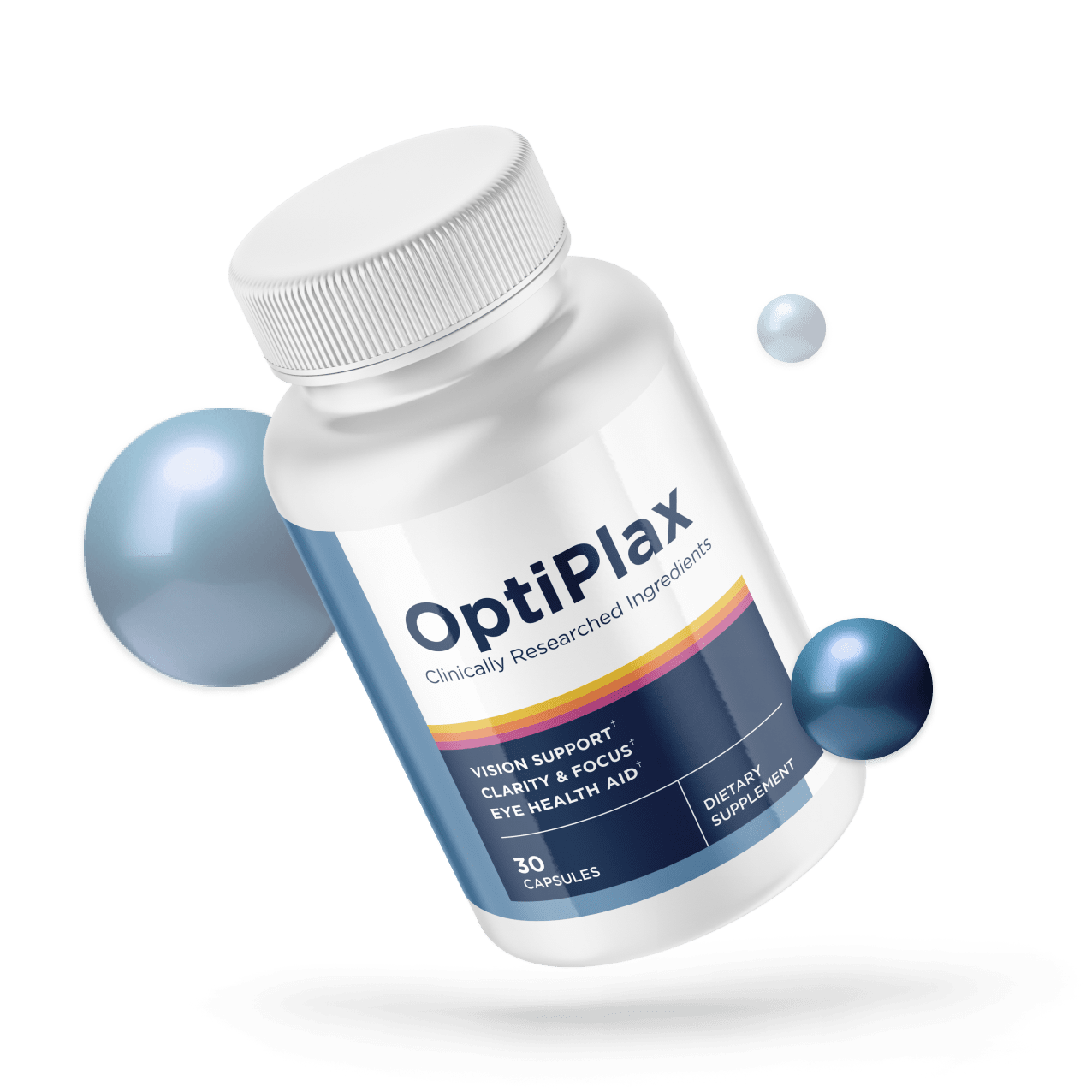 OptiPlax eye health supplement bottle